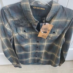 New Women’s Harley-Davidson Flannel Button down